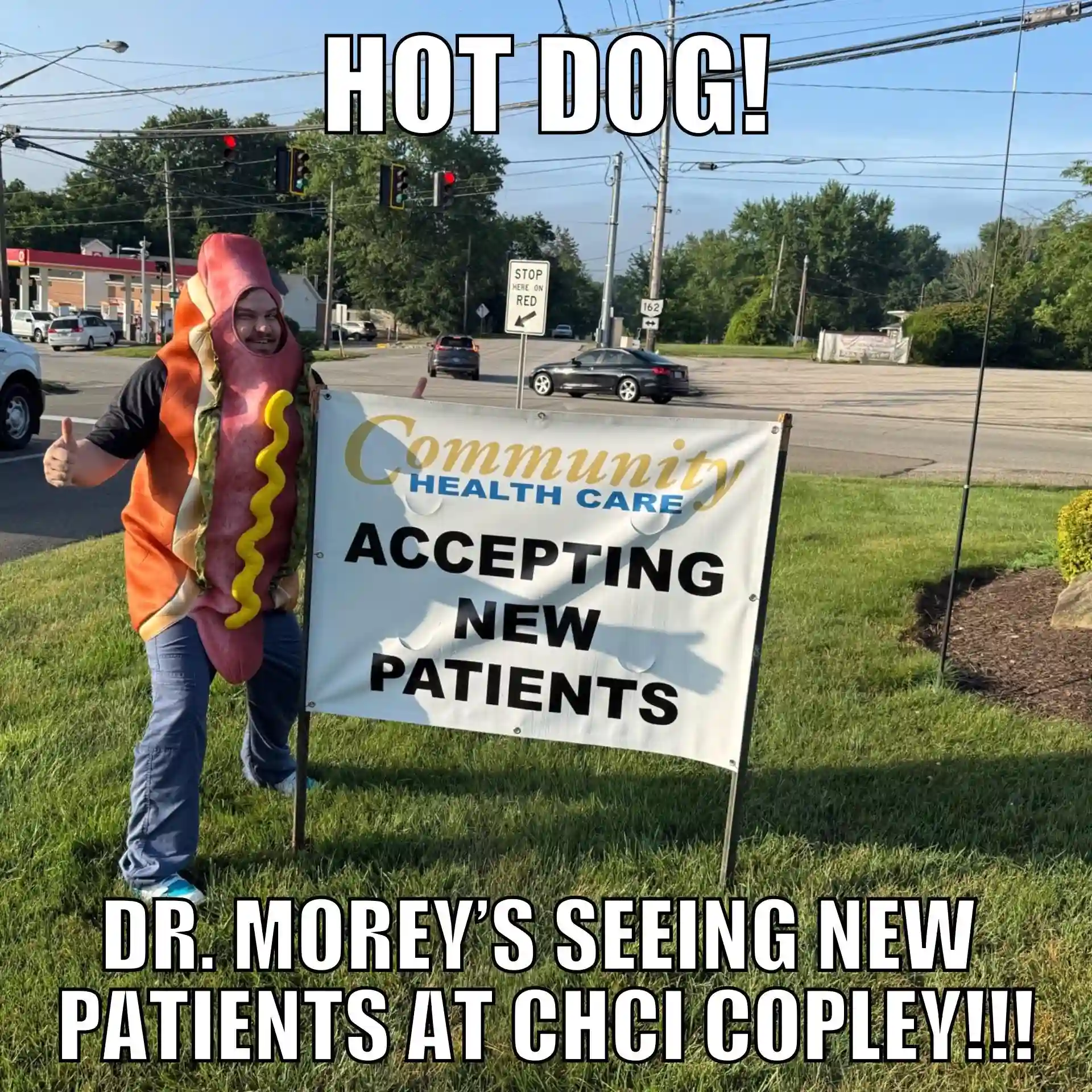 Hot Dog! Dr. Morey's Seeing New Patients At CHCI Copley!
